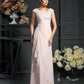A-Line/Princess Scoop Lace Sleeveless Long Chiffon Mother of the Bride Dresses DEP0007076