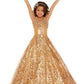 A-line/Princess Halter Sleeveless Sequin Long Sequins Flower Girl Dresses DEP0007565