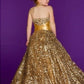 A-line/Princess Halter Sleeveless Sequin Long Sequins Flower Girl Dresses DEP0007565
