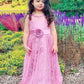 A-Line/Princess Lace Sash/Ribbon/Belt Scoop Sleeveless Ankle-Length Flower Girl Dresses DEP0007494