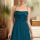 Hope A-line Cowl Short/Mini Silky Satin Homecoming Dress DEP0020477