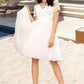 Aubree A-line V-Neck Knee-Length Chiffon Lace Homecoming Dress DEP0020534
