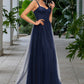 Payton Ball-Gown/Princess Sweetheart Floor-Length Tulle Prom Dresses DEP0022198
