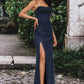 Abigayle Sheath/Column Sweetheart Floor-Length Tulle Prom Dresses DEP0022202