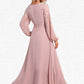 Miya V-Neck Elegant A-line Chiffon Dresses DEP0022360