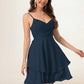 Desirae V-Neck A-line Chiffon Dresses DEP0022370