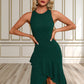 Alexa Ruffle Scoop Elegant Trumpet/Mermaid Polyester Asymmetrical Dresses DEP0022448