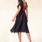 Alaina A-line Sweetheart Knee-Length Chiffon Cocktail Dress DEP0022500