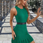 Mariela Scoop Elegant Trumpet/Mermaid Cotton Blends Mini Dresses DEP0022557