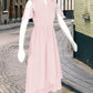 Alyson A-Line Ruched Chiffon Asymmetrical Junior Bridesmaid Dress Blushing Pink DEP0022862