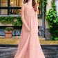 Laurel A-Line Pleated Chiffon Floor-Length Junior Bridesmaid Dress Rosette DEP0022868