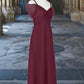 Taryn A-Line Off the Shoulder Tulle Floor-Length Junior Bridesmaid Dress Cabernet DEP0022873