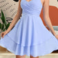Gianna A-line V-Neck Short/Mini Chiffon Homecoming Dress DEP0020470
