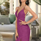 Lilly Bodycon V-Neck Short/Mini Lace Homecoming Dress DEP0020496