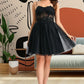 Carolyn A-line Sweetheart Short/Mini Tulle Homecoming Dress With Sequins DEP0020467