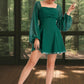Azaria A-line Square Short/Mini Chiffon Homecoming Dress DEP0020465