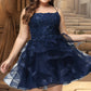 Claire Ball-Gown/Princess Scoop Short/Mini Lace Tulle Homecoming Dress With Sequins DEP0020510
