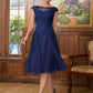 Judy A-Line/Princess Chiffon Lace Scoop Sleeveless Knee-Length Mother of the Bride Dresses DEP0020368