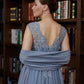 Nicola A-Line/Princess Chiffon Applique V-neck Sleeveless Floor-Length Mother of the Bride Dresses DEP0020259