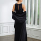 Susan Sheath/Column Jersey Ruched V-neck Sleeveless Floor-Length Mother of the Bride Dresses DEP0020246