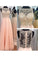 Bateau Prom Dresses A Line Beaded Bodice Chiffon