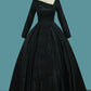Long Sleeves Satin A Line Prom Dresses With Applique Asymmetrical