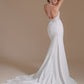Mermaid Lace Appliques Elegant Backless Wedding Dresses