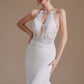 Mermaid Lace Appliques Elegant Backless Wedding Dresses