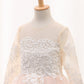 2024 Ball Gown Scoop Long Sleeves Flower Girl Dresses Tulle With Aplique