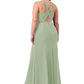 Jordan Floor Length Sleeveless Natural Waist A-Line/Princess Bridesmaid Dresses