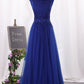 2024 Prom Dresses A Line Scoop Tulle With Beading Floor Length