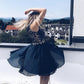 Chiffon Lace Homecoming Dresses Jaycee 2024 A-Line/Pricess Scoop Neck Sleeveless Beading Knee-Length