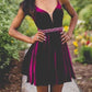 Deep A Line Janae Homecoming Dresses V Neck Spaghetti Straps Pleated Short Backless Cut Out