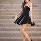 Strapless Sweetheart Black Lorelei Satin Homecoming Dresses A Line Sweetheart Backless Pleated Short