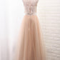 A Line Tulle & Lace Two-Piece Bridesmaid Dresses