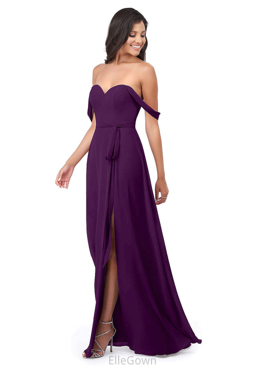 Hedda Spandex Sleeveless Spaghetti Staps Natural Waist Floor Length Trumpet/Mermaid Bridesmaid Dresses