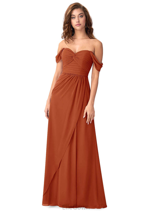 Selah Sleeveless Satin Floor Length Spaghetti Staps Natural Waist Trumpet/Mermaid Bridesmaid Dresses