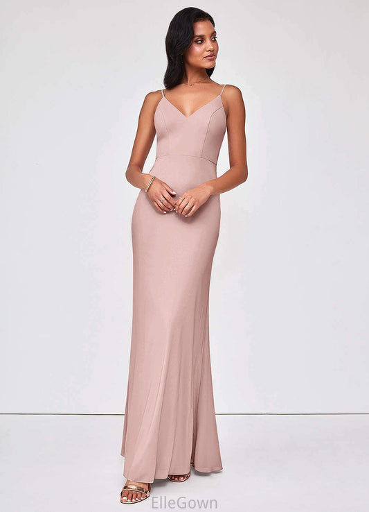 Nadia Floor Length Scoop Natural Waist Sleeveless A-Line/Princess Bridesmaid Dresses