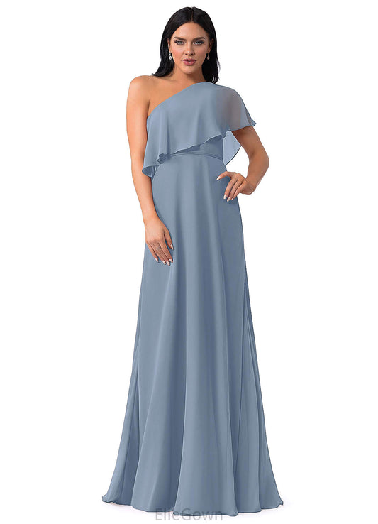 Persis Straps Sleeveless A-Line/Princess Empire Waist Floor Length Bridesmaid Dresses