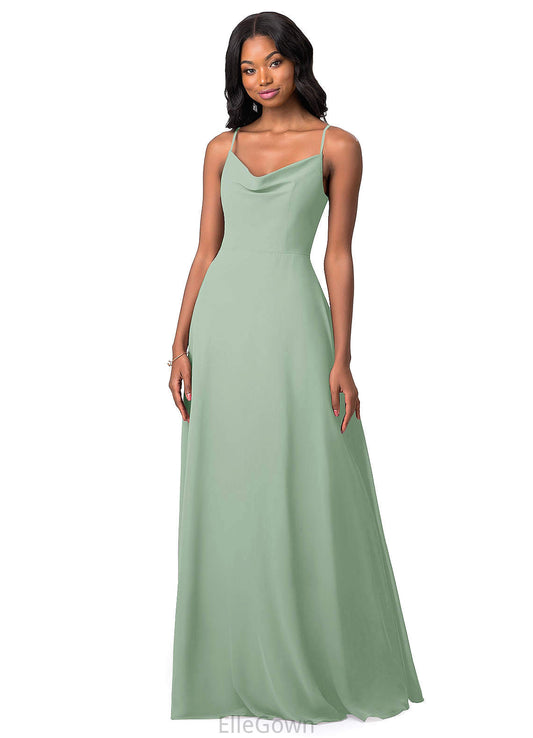 Denise One Shoulder Knee Length Sleeveless A-Line/Princess Natural Waist Bridesmaid Dresses