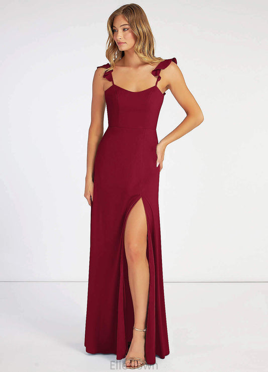 Kayla A-Line/Princess Floor Length Sleeveless V-Neck Natural Waist Bridesmaid Dresses