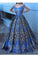 Off The Shoulder Satin Prom Dresses A Line With Applique Sweep Train