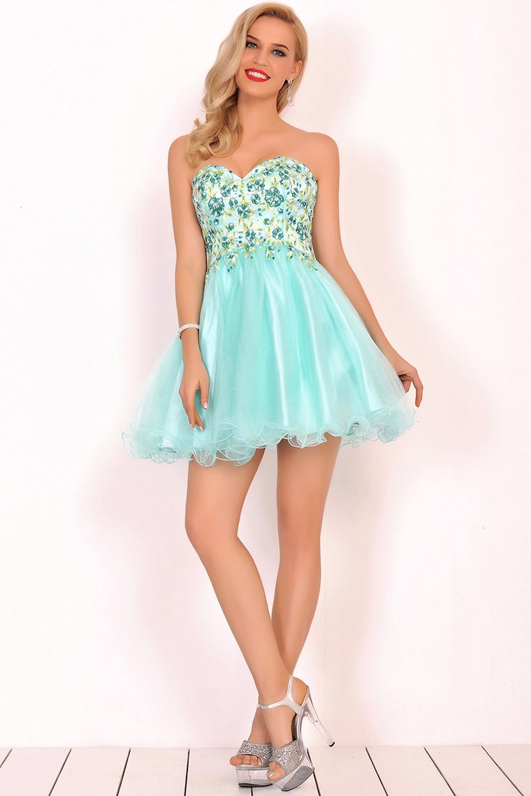 2024 Homecoming Dresses A-Line Boat Neck Short/Mini Beaded Bodice Tulle
