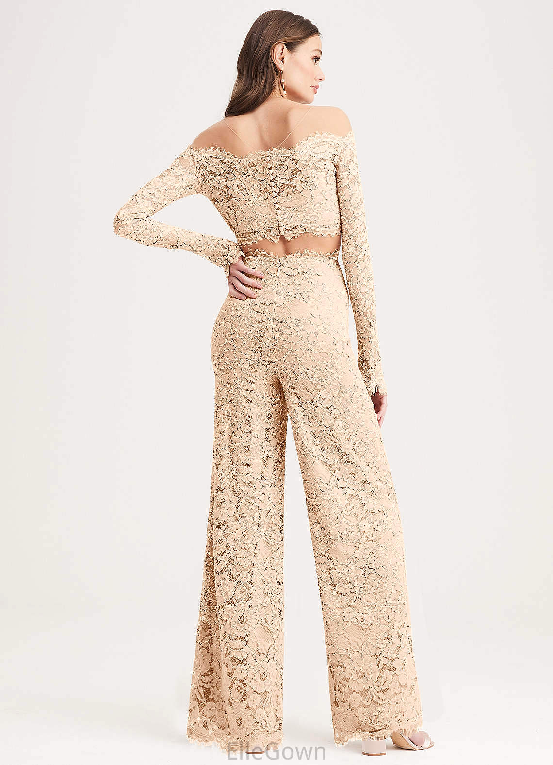 Miley Natural Waist Floor Length Sleeveless A-Line/Princess Spaghetti Staps Bridesmaid Dresses