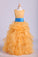 Flower Girl Dresses Ball Gown Scoop Floor Length Organza