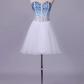 Sweetheart Homecoming  Dresses A Line  With Beads Short/Mini