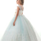 2024 Tulle Scoop With Applique And Sash Ball Gown Flower Girl Dresses