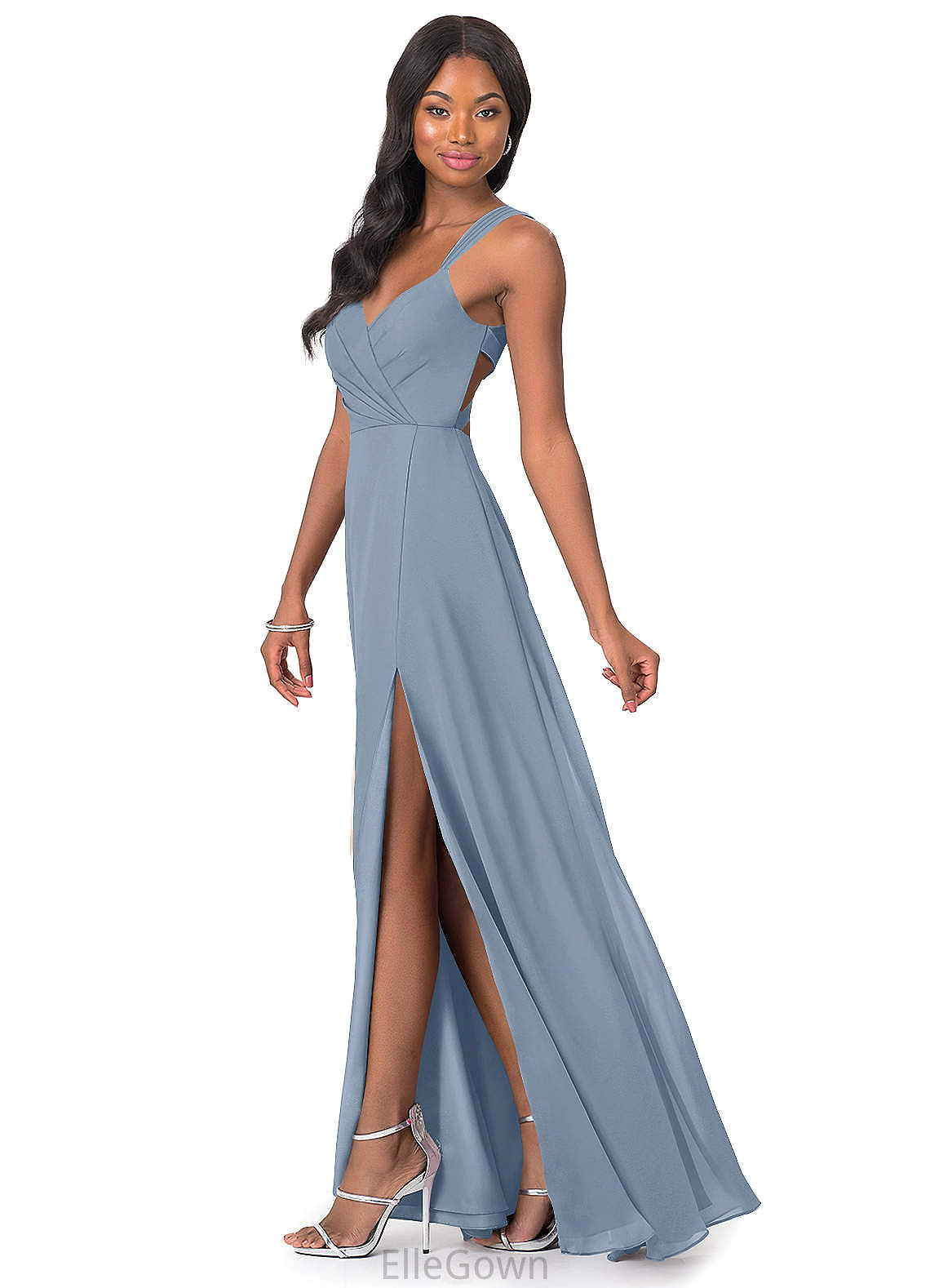 Mariana Floor Length Sleeveless A-Line/Princess Empire Waist Spaghetti Staps Bridesmaid Dresses