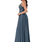 Jaslene Floor Length Natural Waist Scoop A-Line/Princess Sleeveless Bridesmaid Dresses