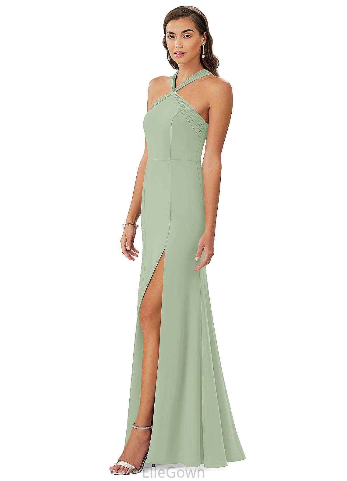 Jordan Floor Length Sleeveless Natural Waist A-Line/Princess Bridesmaid Dresses
